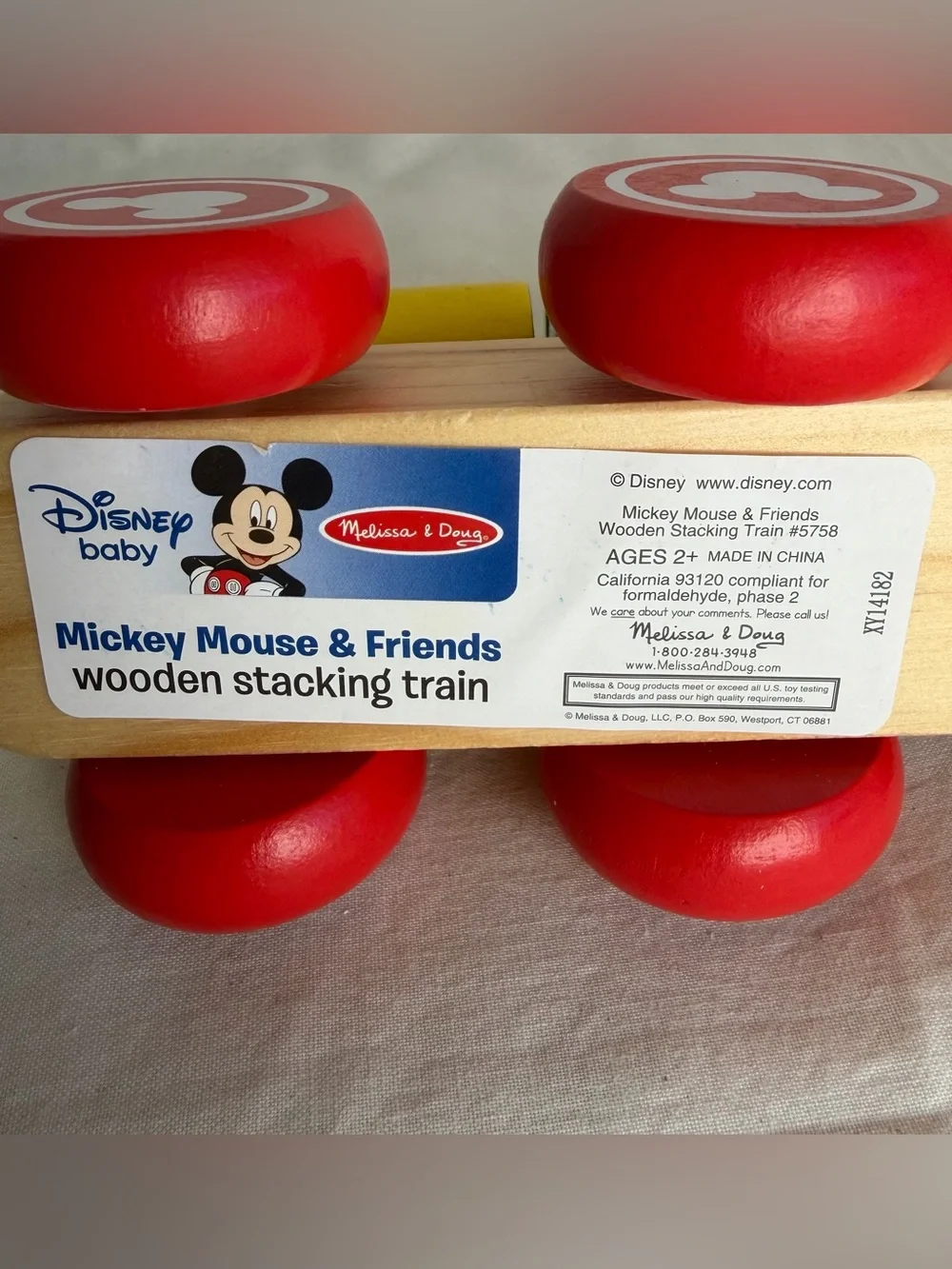 Melissa & Doug Disney Mickey Mouse and Friends Wooden Stacking Train